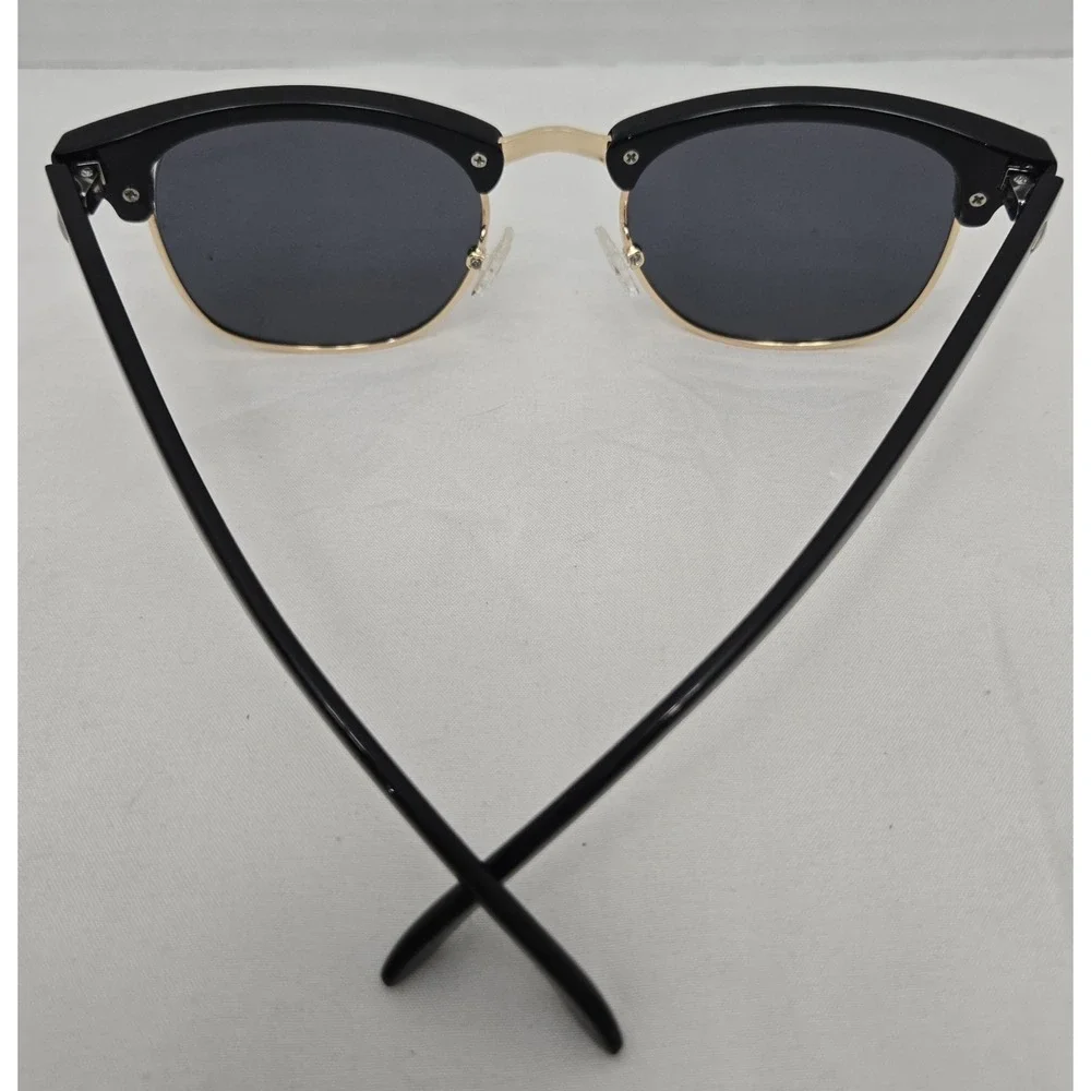 Belmonte Bliss Browline Sunglasses - Black & Gold E8830 51-18-138